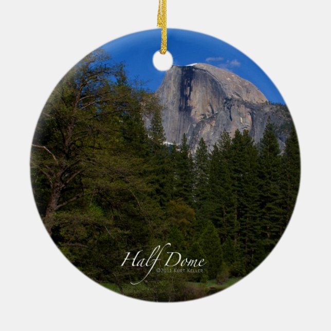 Half Dome Ceramic Tree Decoration (Back)