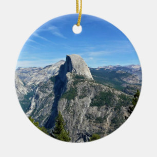 Half Dome from Glacier Point, Yosemite, CA Ceramic Ornament