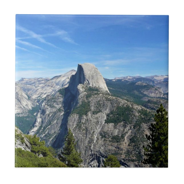 Half Dome from Glacier Point, Yosemite, CA Ceramic Tile (Front)