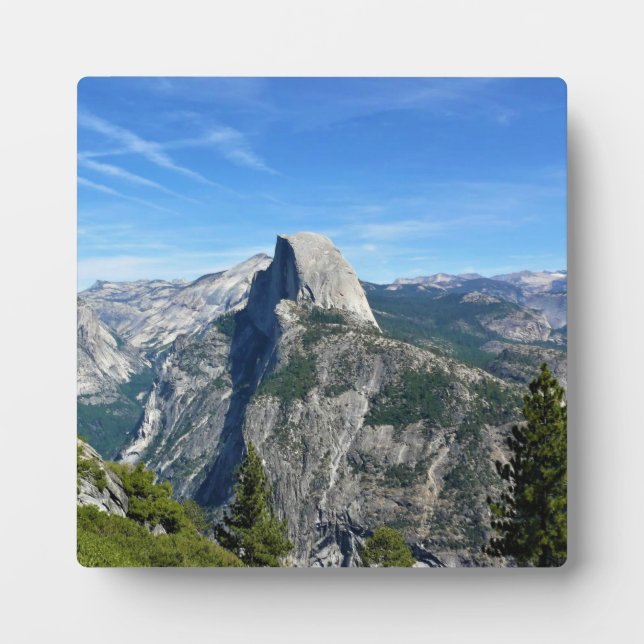 Half Dome from Glacier Point, Yosemite, CA Plaque (Front)