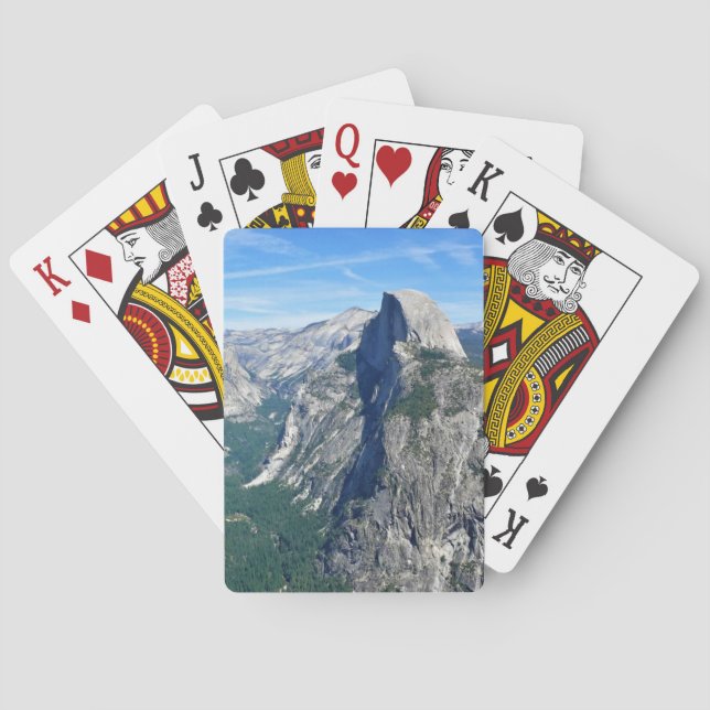 Half Dome from Glacier Point, Yosemite, CA Playing Cards (Back)