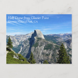 Half Dome from Glacier Point, Yosemite, CA Postcar Postcard
