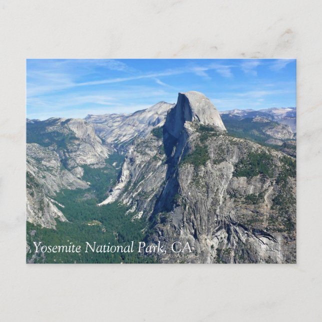 Half Dome from Glacier Point, Yosemite, CA Postcar Postcard (Front)