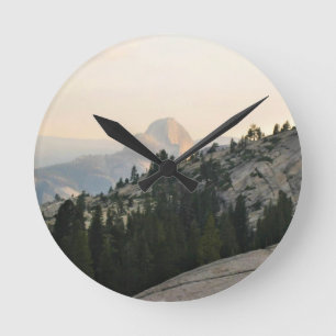 Half Dome from Olmstead Point, Yosemite, CA Round Clock