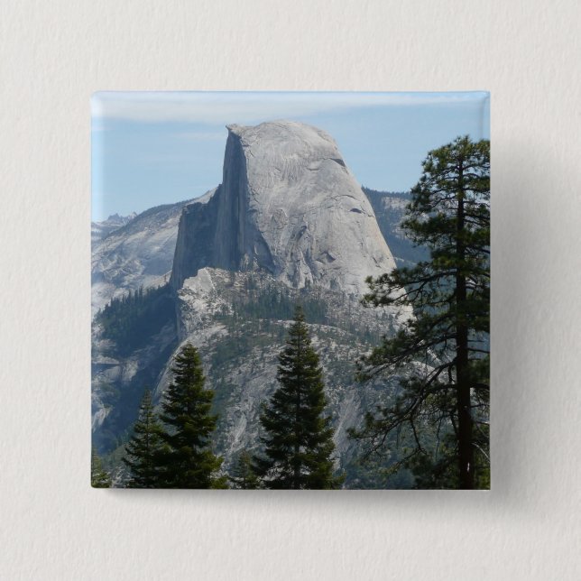 Half Dome from Panorama Trail I 15 Cm Square Badge (Front)