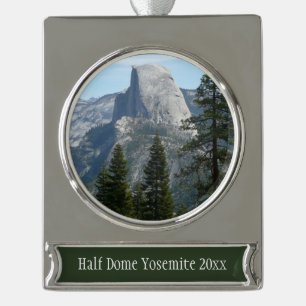 Half Dome from Panorama Trail I Silver Plated Banner Ornament