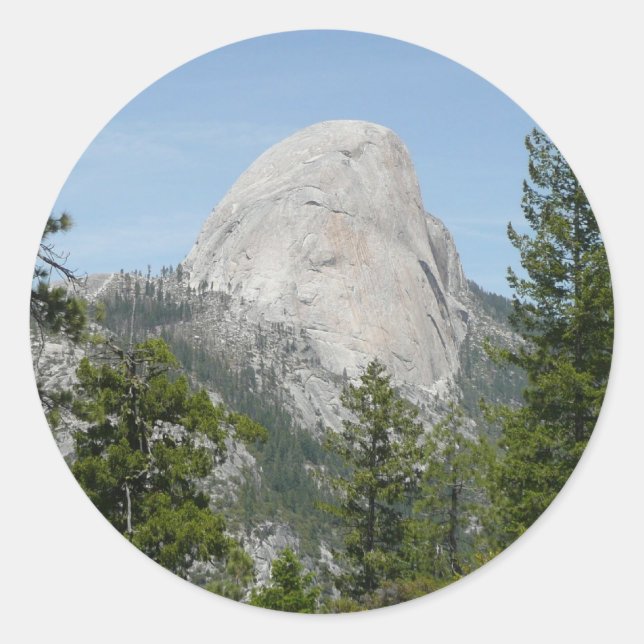 Half Dome from Panorama Trail II Classic Round Sticker (Front)