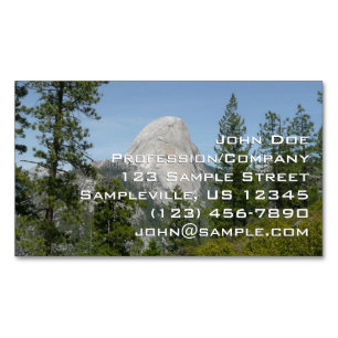 Half Dome from Panorama Trail II Magnetic Business Card