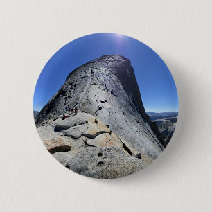 Half Dome from the Base of the Cables - Yosemite 6 Cm Round Badge
