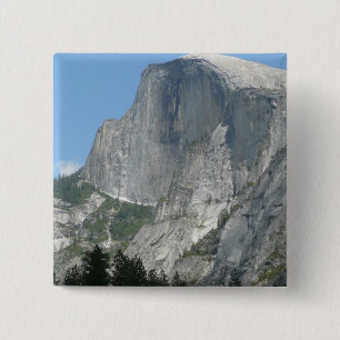Half Dome from the Side in Yosemite National Park 15 Cm Square Badge