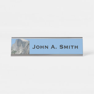 Half Dome from the Side in Yosemite National Park Desk Name Plate
