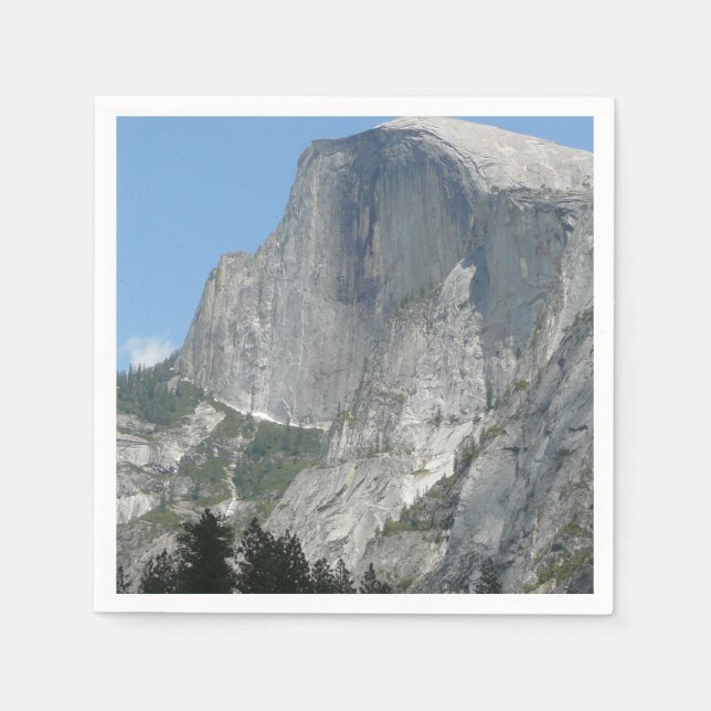Half Dome from the Side in Yosemite National Park Napkin (Front)