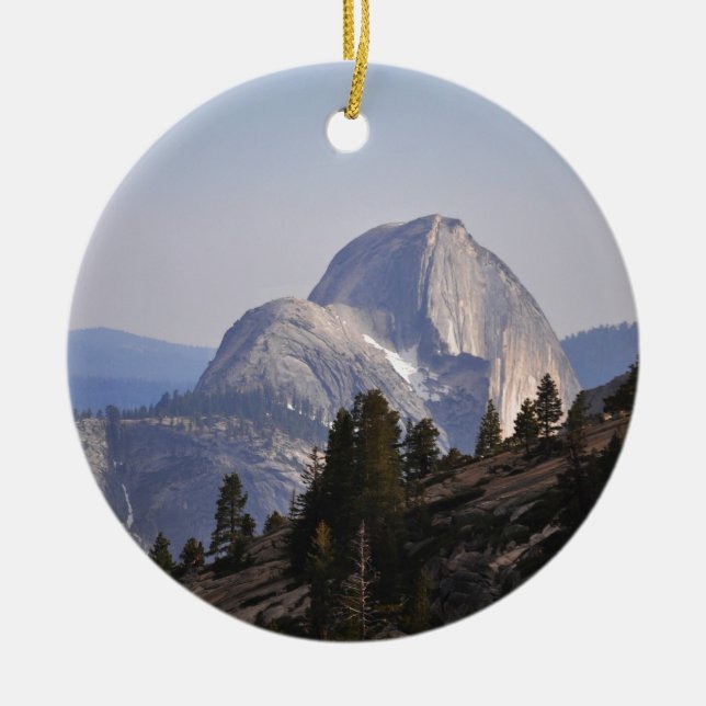 Half Dome from Tioga Pass Ceramic Ornament (Front)