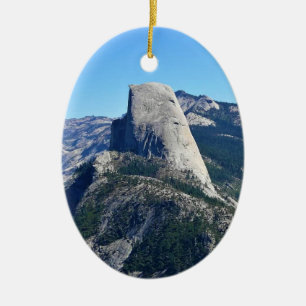 Half Dome from Washburn Point, Yosemite, CA Ceramic Ornament