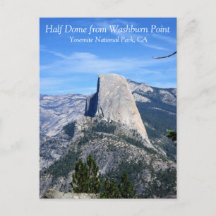 Half Dome from Washburn Point, Yosemite, CA Postca Postcard