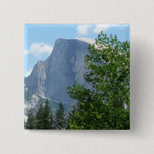 Half Dome in Summer from Yosemite National Park 15 Cm Square Badge