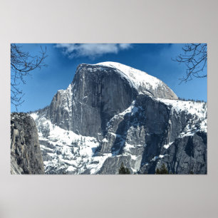 Half Dome in Winter Snow - Yosemite Poster