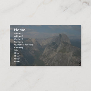 Half Dome In Yosemite National Park (As Viewed Fro Business Card