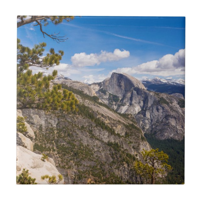 Half Dome landscape, California Ceramic Tile (Front)