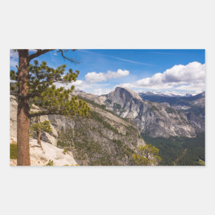 Half Dome landscape, California Rectangular Sticker