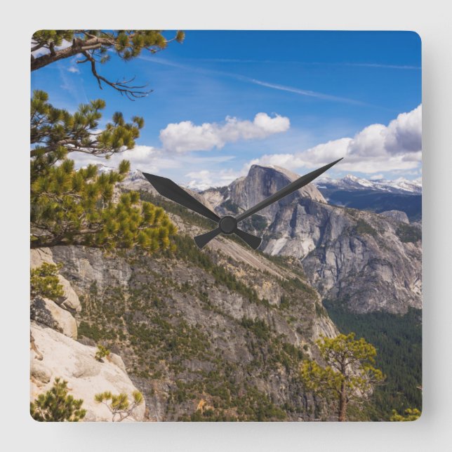 Half Dome landscape, California Square Wall Clock (Front)