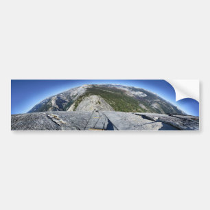 Half Dome Looking Down from the Cables - Yosemite Bumper Sticker