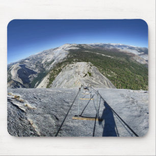Half Dome Looking Down from the Cables - Yosemite Mouse Pad