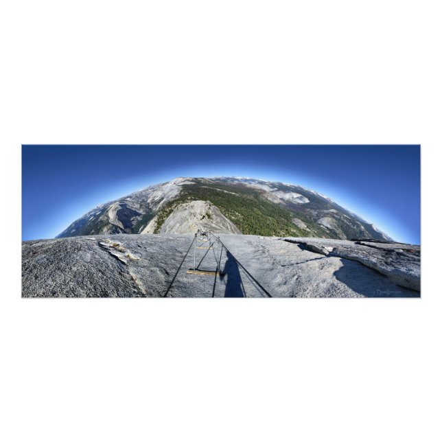 Half Dome Looking Down from the Cables - Yosemite Photo Print (Front)
