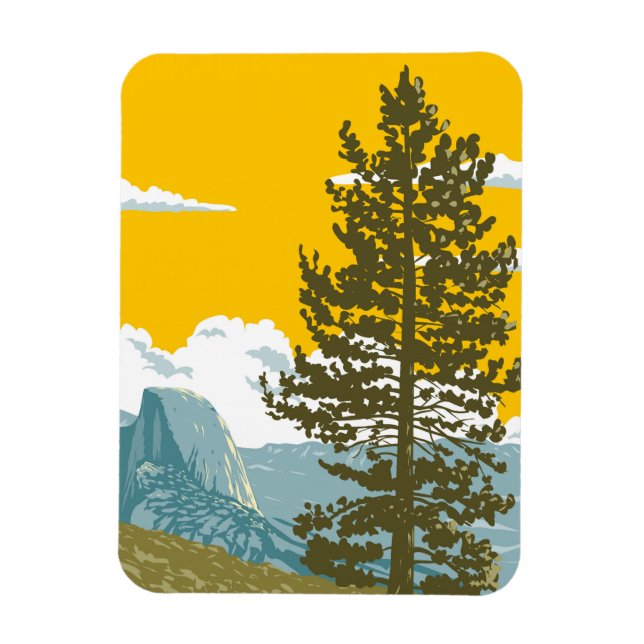  Half Dome  Magnet (Vertical)