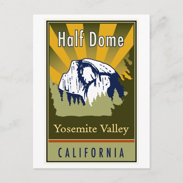 Half Dome Postcard (Front)