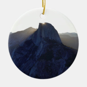 Half Dome Sunrise I Ceramic Ornament