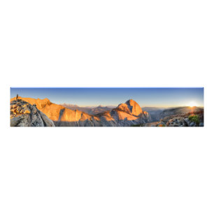 Half Dome Sunset from Mt Watkins - Yosemite Photo Print