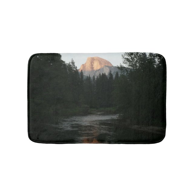 Half Dome Sunset in Yosemite National Park Bath Mat (Front)