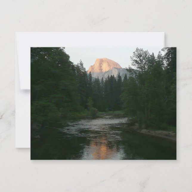 Half Dome Sunset in Yosemite National Park Card (Front)