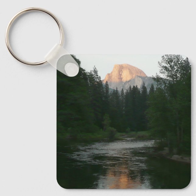 Half Dome Sunset in Yosemite National Park Key Ring (Front)