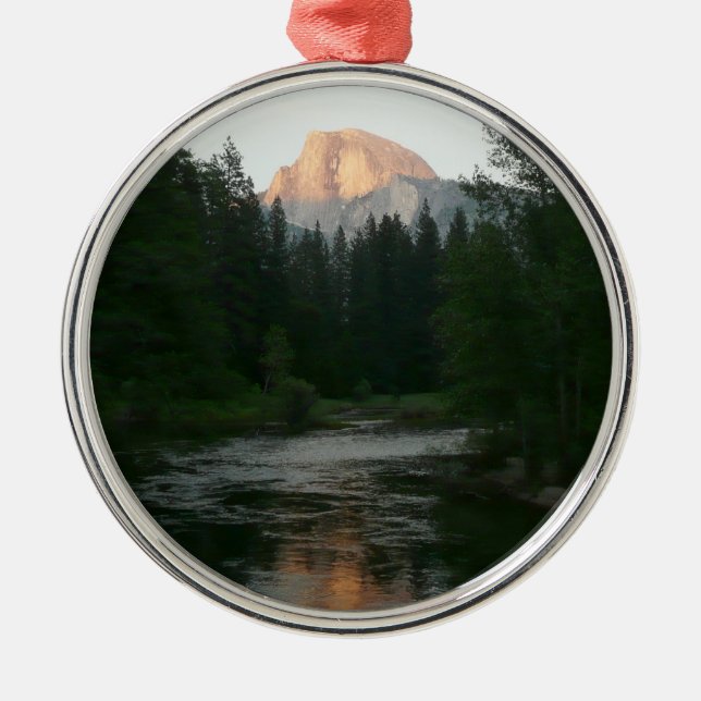 Half Dome Sunset in Yosemite National Park Metal Ornament (Front)