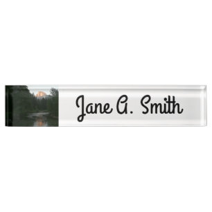 Half Dome Sunset in Yosemite National Park Nameplate