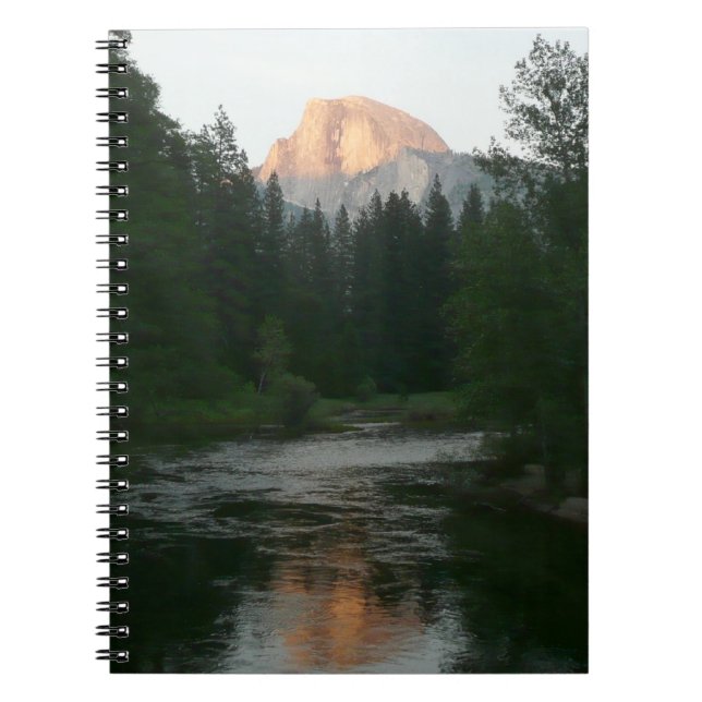 Half Dome Sunset in Yosemite National Park Notebook (Front)