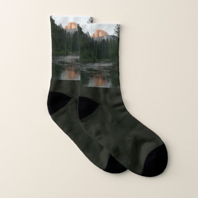 Half Dome Sunset in Yosemite National Park Socks (Pair)
