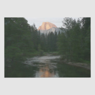 Half Dome Sunset in Yosemite National Park Tissue Paper