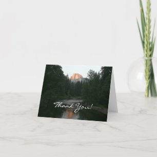Half Dome Sunset Thank You Card