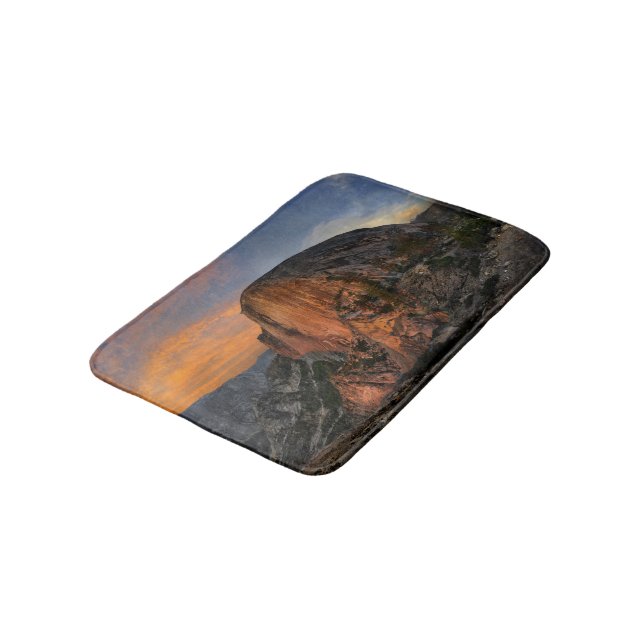 Half Dome Sunset - Yosemite Bath Mat (Angled)