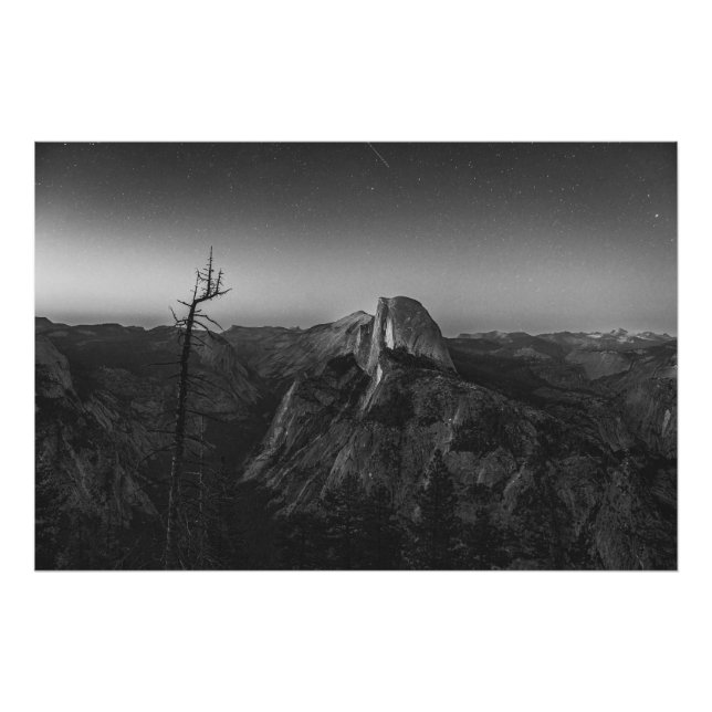 Half Dome Under Starry Night Photo Print (Front)