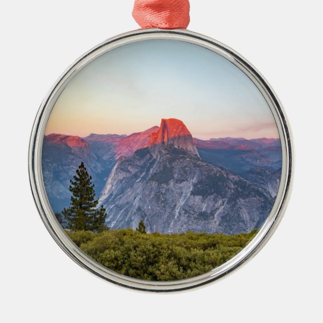 Half Dome | Yosemite National Park Metal Ornament (Front)