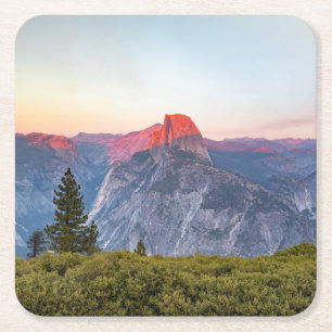 Half Dome Yosemite National Park Square Paper Coaster