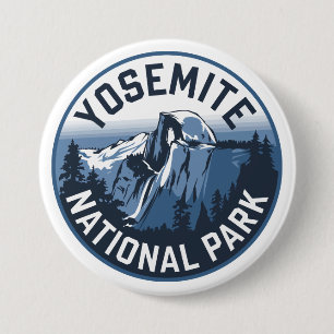 Half Dome Yosemite Round Emblem 7.5 Cm Round Badge