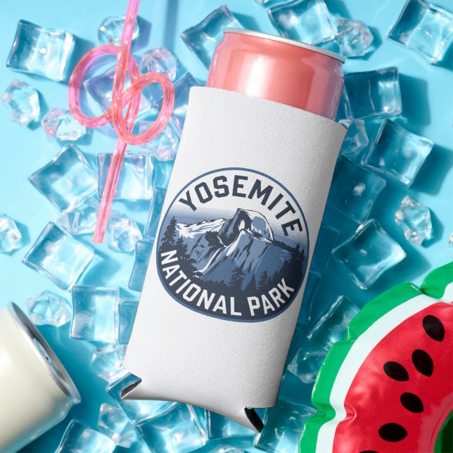 Half Dome Yosemite Round Emblem Seltzer Can Cooler (In Situ Summer)