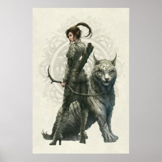 HALF ELF GIRL by Kerem Beyit Poster