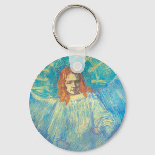 Half Figure of an Angel by Vincent van Gogh Key Ring