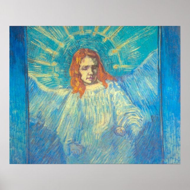 Half Figure of an Angel by Vincent van Gogh Poster (Front)
